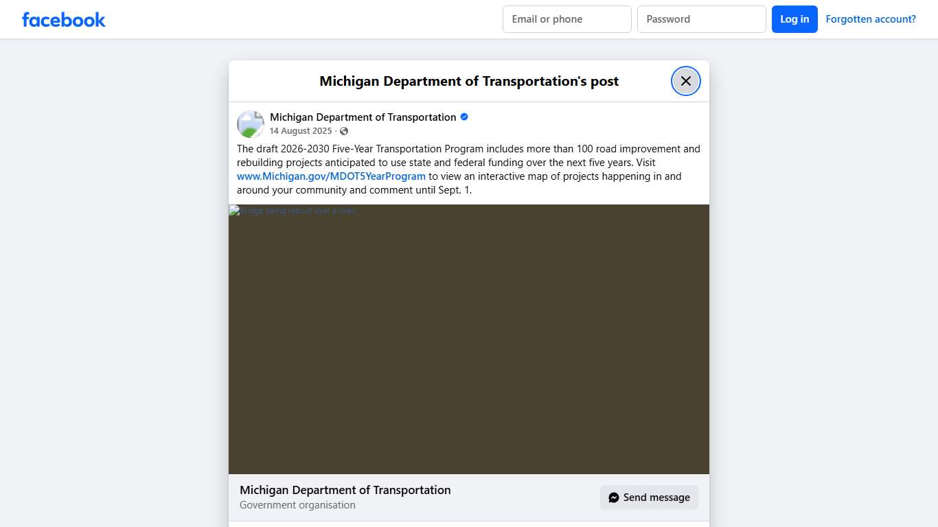 The draft... - Michigan Department of Transportation Facebook